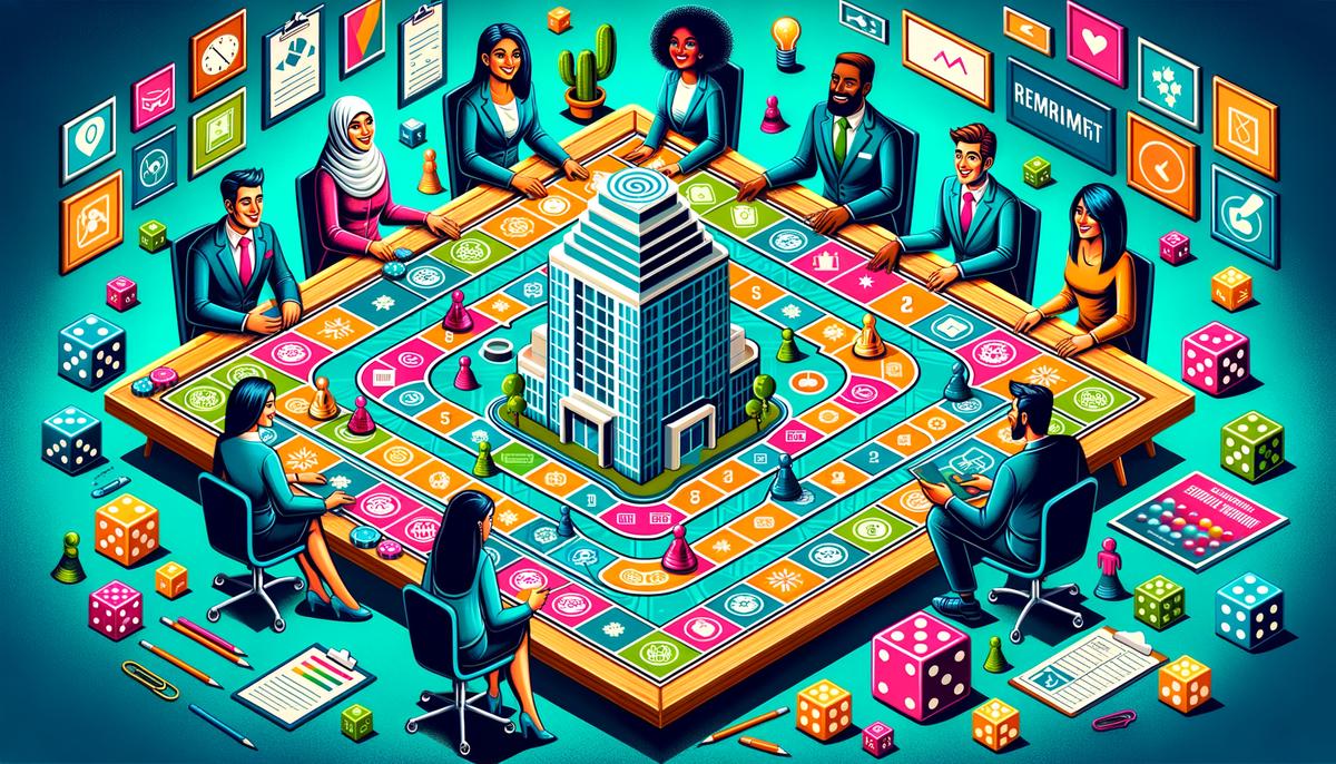 A visually appealing and informative image related to gamification in recruitment