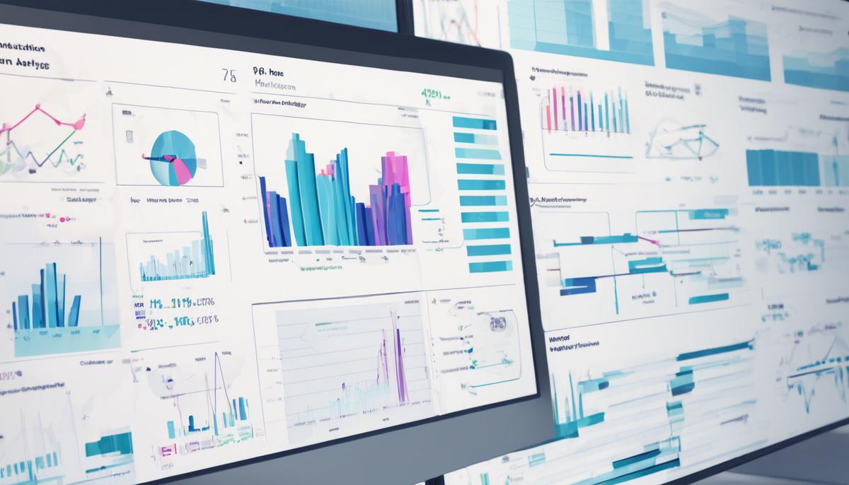 An image showing a computer screen with AI-driven predictive analytics, forecasting future talent needs and skills gaps for strategic workforce planning.